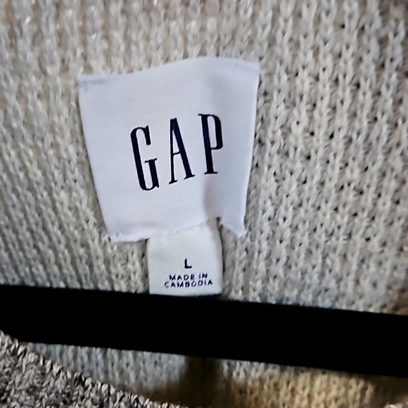 GAP Mens Sweater Gray size: L - Picture 3 of 3
